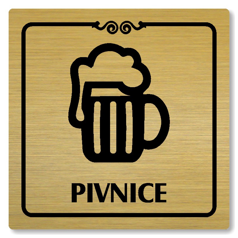 Pivnice, 100x100mm, zlatá, Texas
